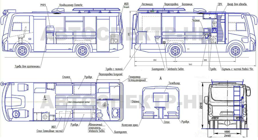 Технические характеристики автобуса паз